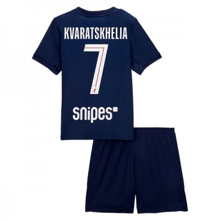 Goedkope Paris Saint Germain Kvaratskhelia 7 Kids Thuistenue 2025-26